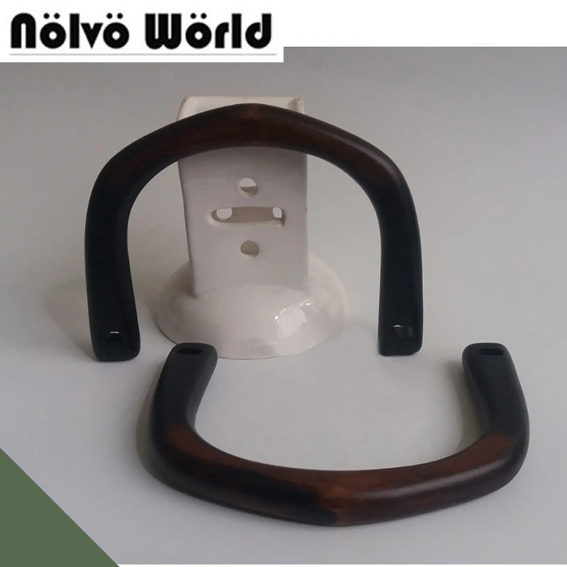 5 pairs=10 pieces,15.5X11.5cm Oak tree Wooden handle for knit bags