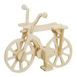 DIY собрать модель велосипеда 3D деревянный комплект строительство