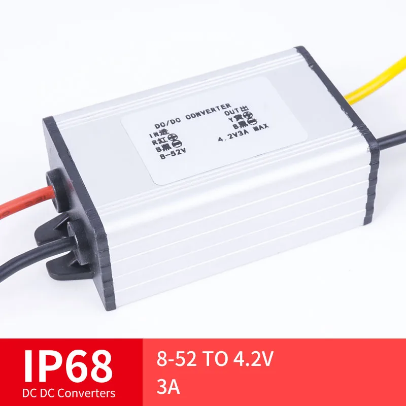 

8-52 TO 4.2V 3A High Quality DC Converter Step-Down DC Voltage Regulator Voltage Mutual, Suitable for Automot