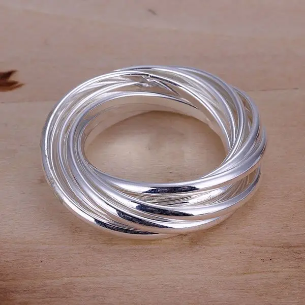 

JZR007 Wholesale silver plated ring, Factory price trendy fashion 925 stamped jewelry, Nine Ring /aataisaa