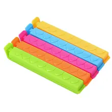 5 шт./лот сумка для закусок хранения Зажимы для пакетов уплотнение зажим пластиковые сумки Ziplock клип для дома еда хранения помощник Сердце печати