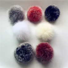 11 шт Акция! помпоны из натурального меха енота, роскошные Меховые помпоны, помпоны из натурального меха для сумок, шапок, шапки с застежкой