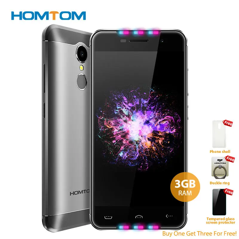 HOMTOM HT37 pro 4G смартфон MTK6737 четырехъядерный 5,0 дюймов Android 7,0 3 ГБ ОЗУ 32 Гб ПЗУ 13 МП 3000 мАч OTG OTA Hotknot мобильный телефон