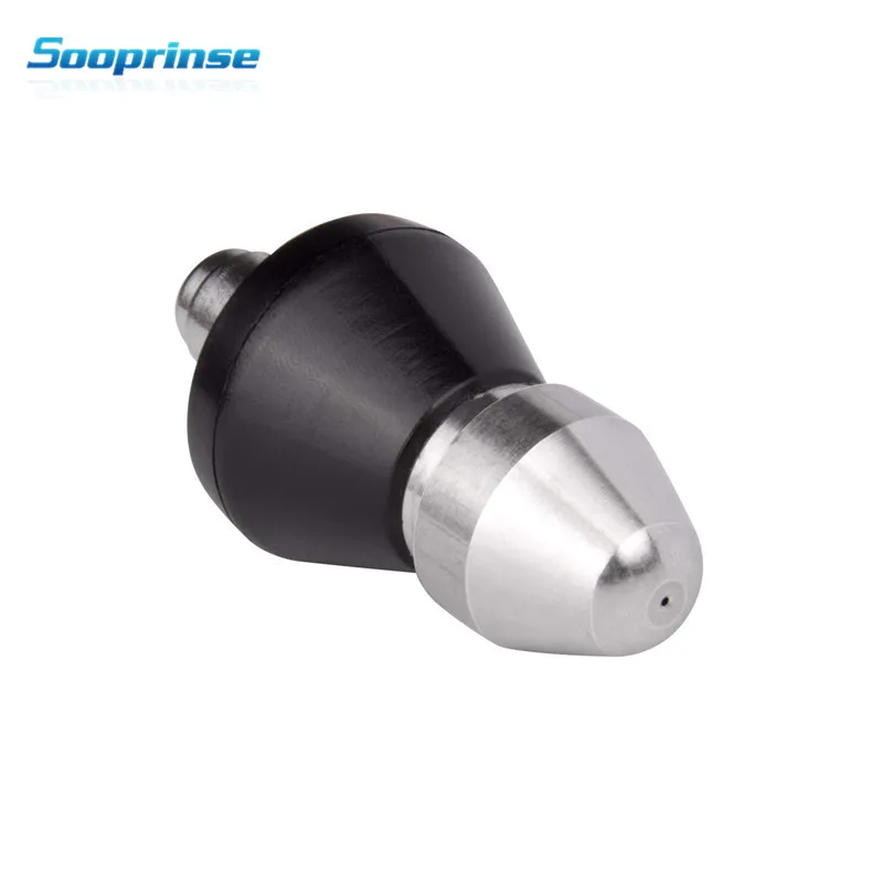 

Sooprinse Pressure Washer Sewer Jetter Nozzle,Drain Cleaning Water Jetter,5000 PSI 1/4'' 3/8'' Quick Disconnect Plug