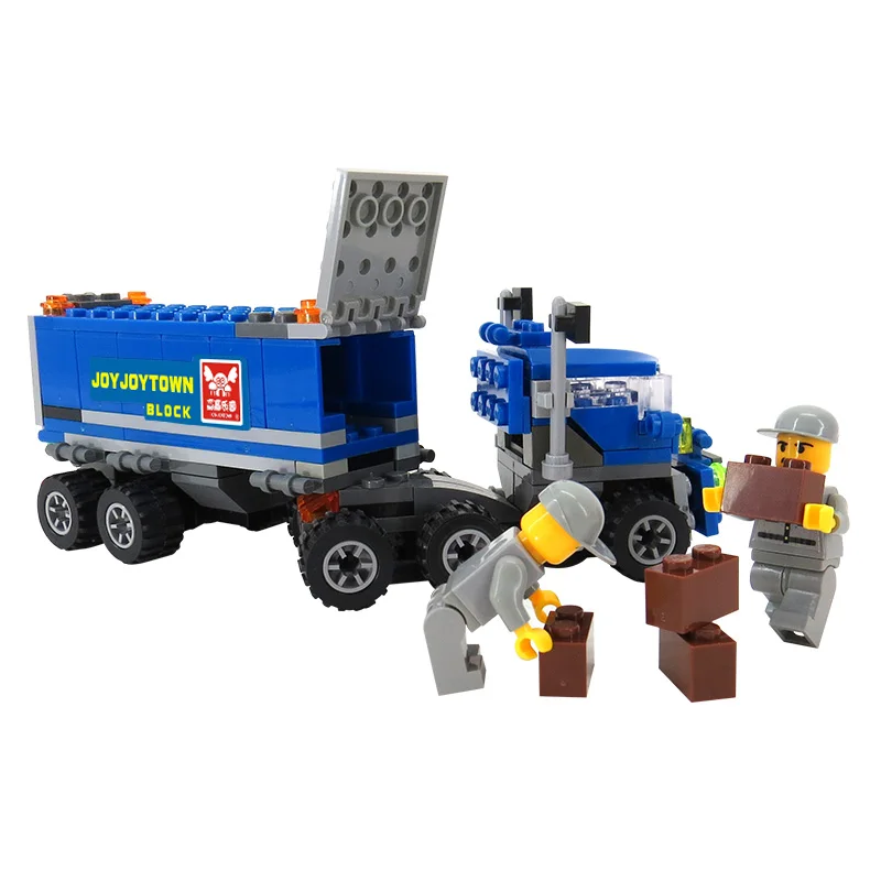 J302-Kids-Favorite-163pcs-DIY-Transport-Dumper-Truck-Assembling-Toys-Small-Particles-Building-Blocks-Educational-Brinquedos-2