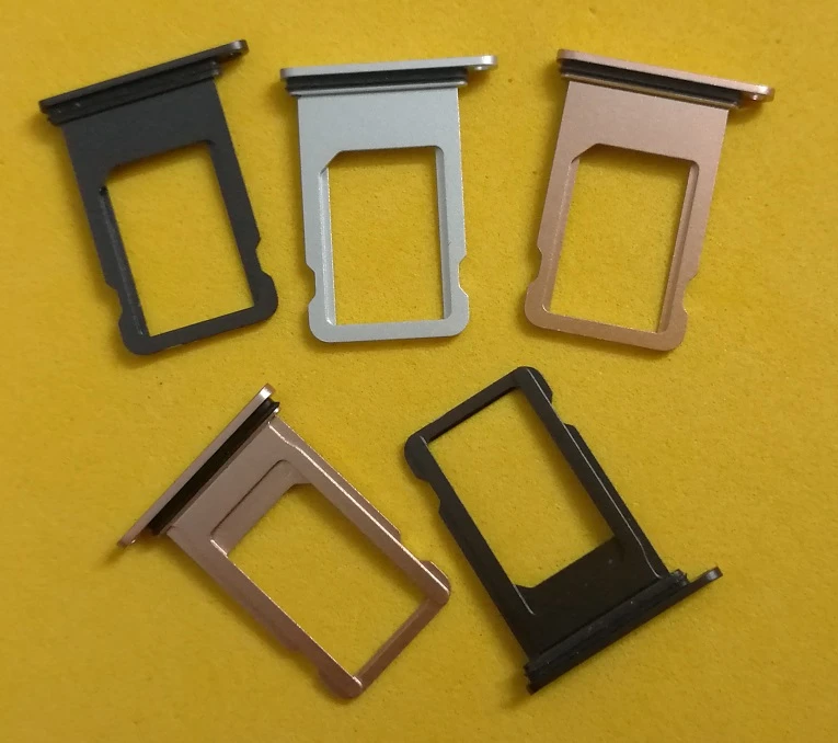 100pcs Lot Original New Nano Sim Card Tray Slot Holder Replacement Parts For Iphone 7 7g 7plus Wholesale Mobile Phone Flex Cables Aliexpress