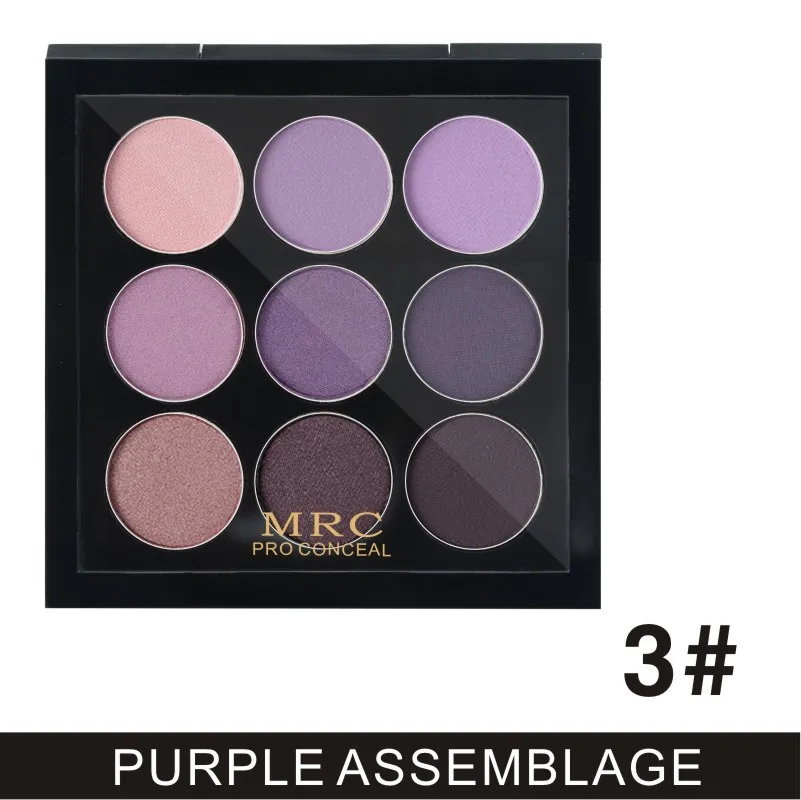 MRC Trendy Eyes Makeup 9 Colors Metallic Eyeshadow Palette Nude Matte and Shimmer Eye Shadow Make Up Palette - Цвет: 03 Eyeshadow