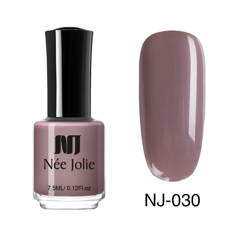 Лак для ногтей NEE JOLIE, 7,5 мл, розовый, серый, кофейный, серия, Быстросохнущий лак для ногтей, 36 обычных цветов, для летнего украшения ногтей - Цвет: 7.5ml NJ030