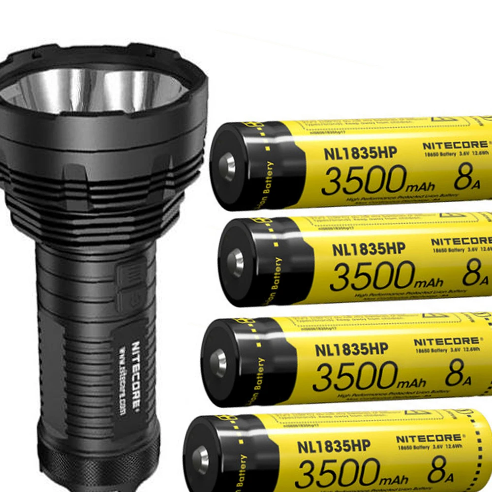 NiteCore TM16GT 4x Cree XP-L HI V3 светодиодный 3600 складной фонарик+ 4 X nitecore NL1835HP Battrey