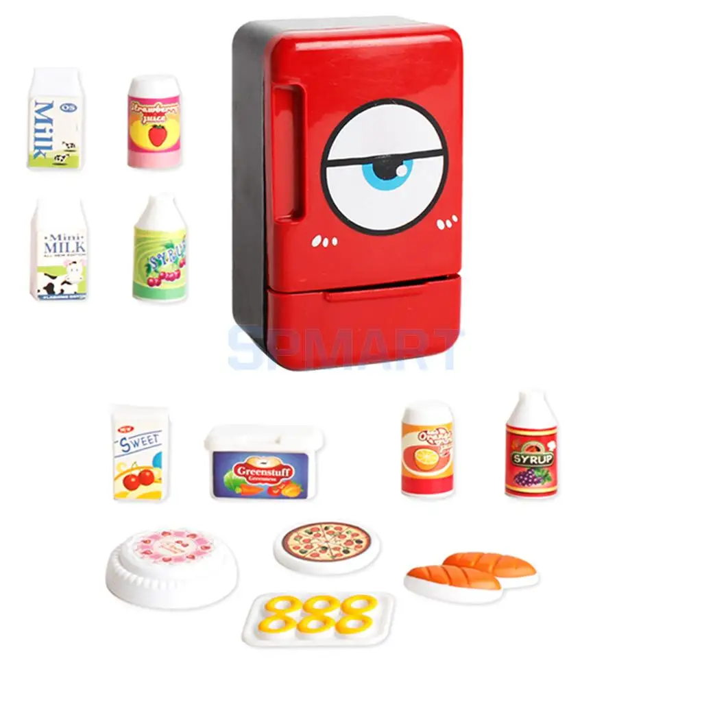 Simulation Electric Refrigerator Home Appliances Toys - Baby Kids Pretend Play Kitchen Cooking Food Toy Developmental Game