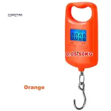 ZJMZYM lcd портативные цифровые электронные весы карманные 50 кг/10 г Высокая Точность 0,01 для взвешивания багажа Висячие рыболовные крючки весы