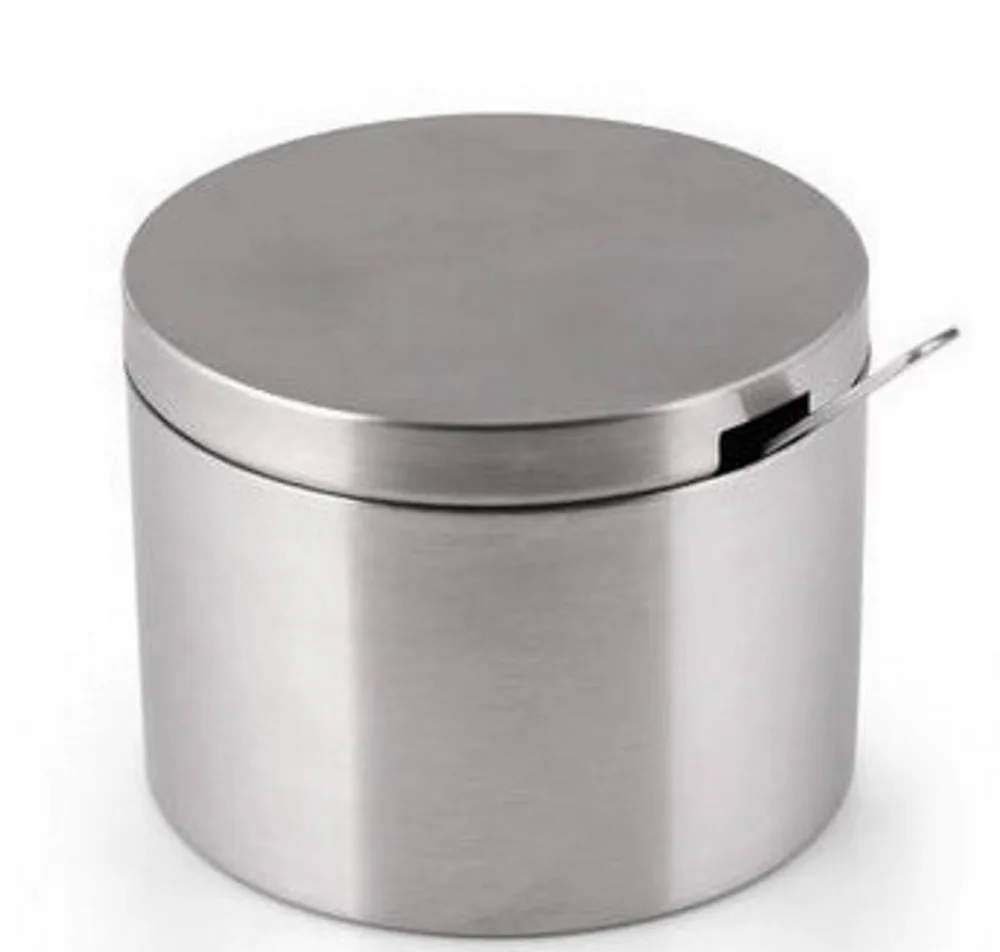 

Stainless Steel Salt Pepper Bottle Cruet Condiment Sugar Jar Kitchen Tool