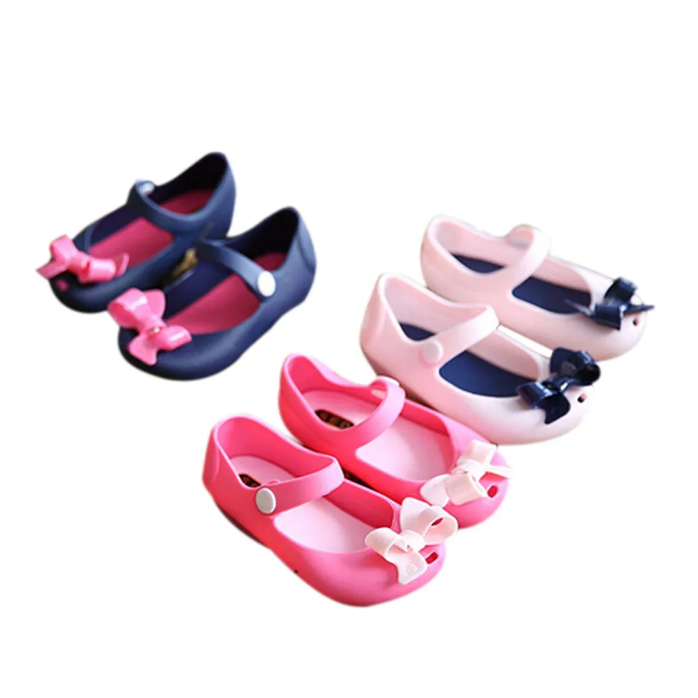 

Summer Sandals Cute Girls Baby girls sandals Kids Detailed Jelly Bowknot fish mouth sandals for girls boots Toddler Girls Shoes