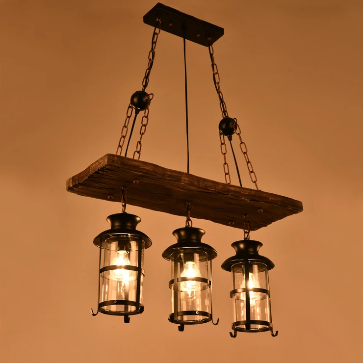 Amerikaanse land retro massief houten hanglamp persoonlijkheid ... Amerikaanse land retro massief houten hanglamp persoonlijkheid ...