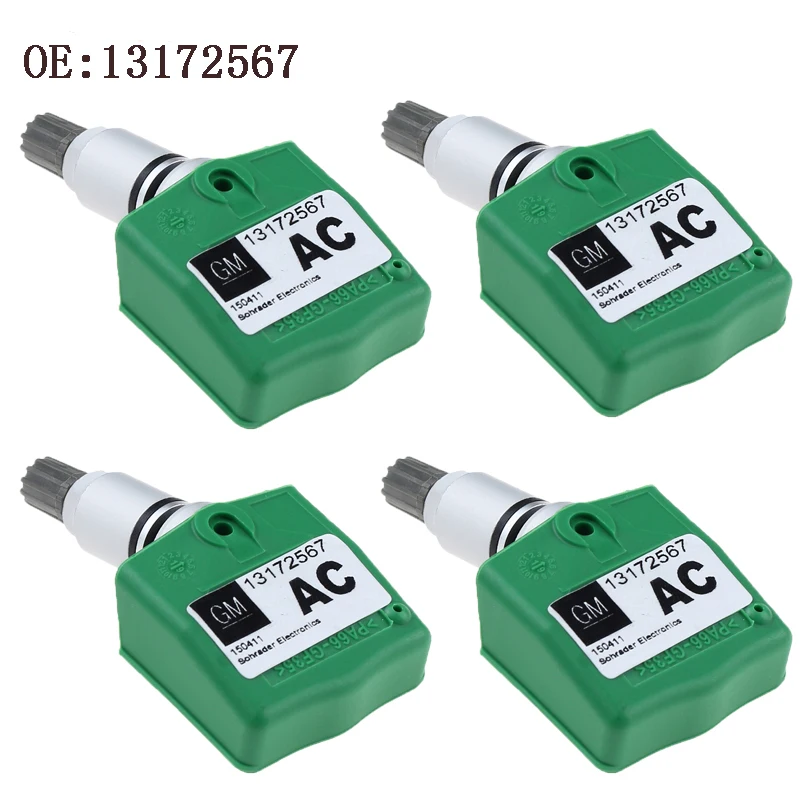 

4 PCS Tire Pressure Monitoring Sensor For Opel Astra H Vectra C Zafira B 2004-2009 13172567 433MHZ TPMS Sensor