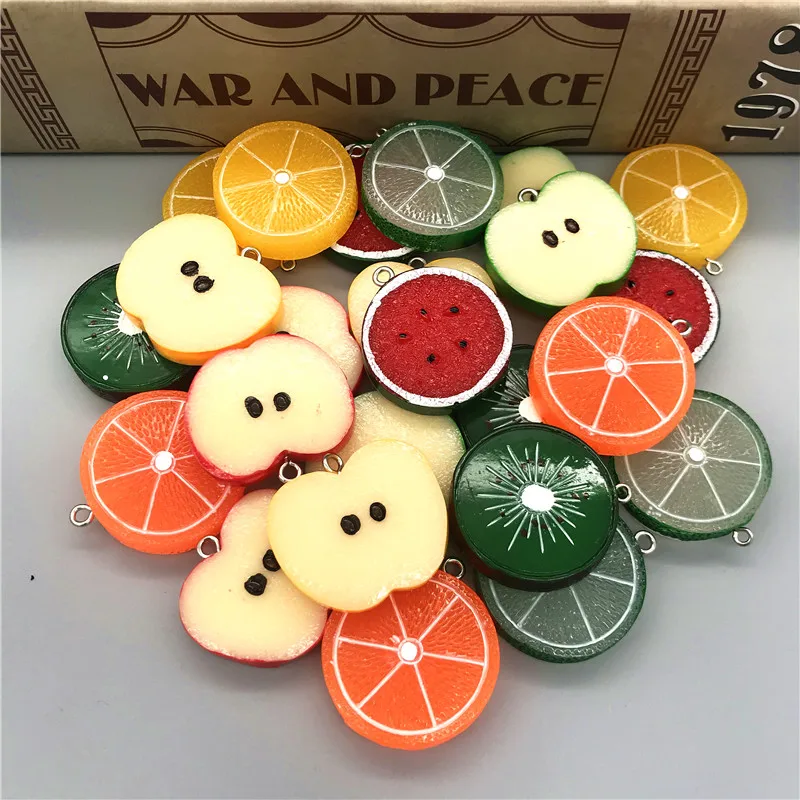 Resin apple/orange/Kiwifruit/watermelon,Fruits slice ...
