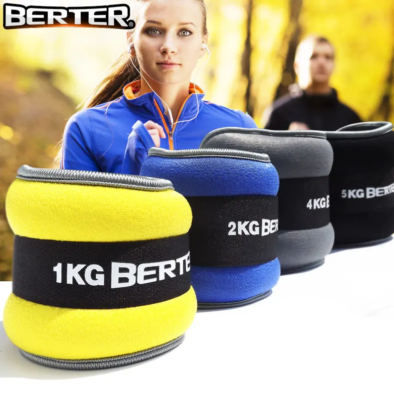 

2pc/1pair 1kg Leg Ankle Weights Straps wrist weight Strength Training Exercise Fitness Equipment For Running Basketball Football