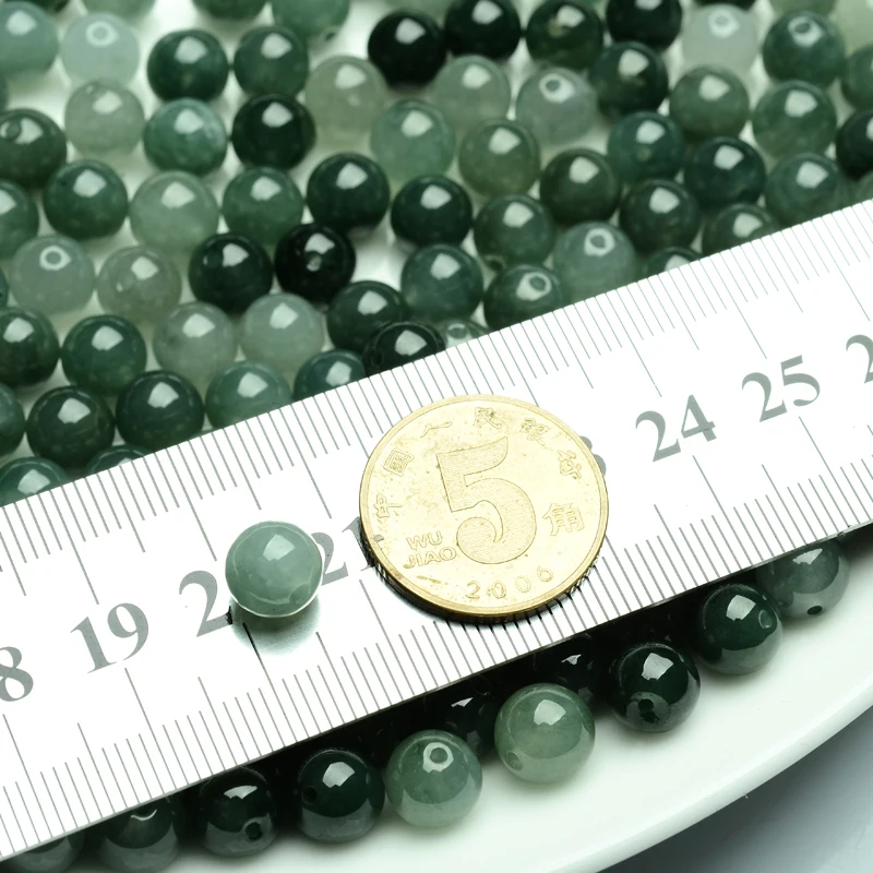 100 шт нефритовые Порошковые бусины натуральные товары браслет ожерелье материал ручной работы шарики для масла льда 6-12 мм