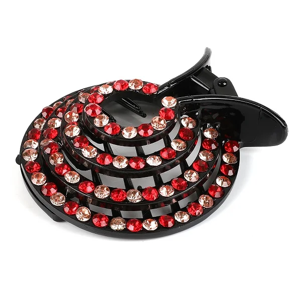cute hair clips 1pc Korean Crystal Hair Claw For Women Ponytail Holder Ball Head Bun Maker Expanding Hair Clips Hairpins Hair Accessories 2021 headbands for women Hair Accessories