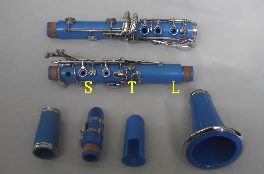 Красивый Bb цвет кларнет синий кларнет хороший звук хороший материал