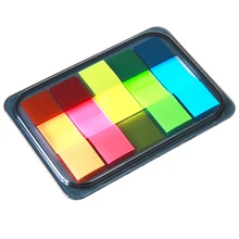 Tiras indicadoras de colores, notas de 5 colores, 20 unidades por notas adhesivas de colores, deli 9060, 1 paquete