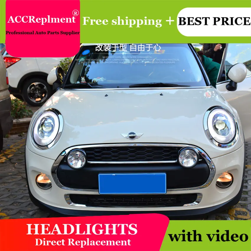 Автомобильный Стайлинг для BMW MINI head светильник s U angel eyes 2014-2019 light bar Q5 bi xenon lens