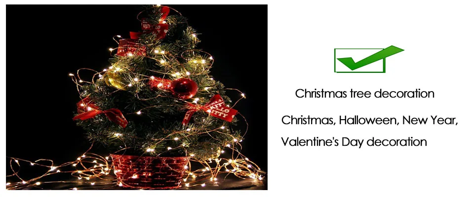10 м 5 м 2 м 100 светодиодный 3XAA светодиодная гирлянда на батарейке огни для рождественской гирлянды вечерние свадебные украшения Рождественская елка мигалка сказочные огни