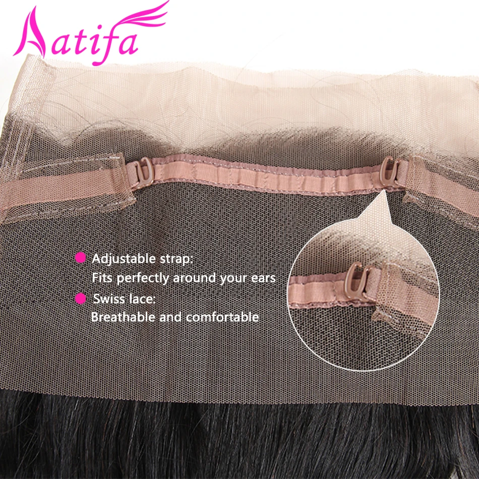 Peruvian Straight Hair Bundles With Frontal Human Hair 3 Bundles With Closure 360 Lace Frontal With Bundles Remy Hair Extensions