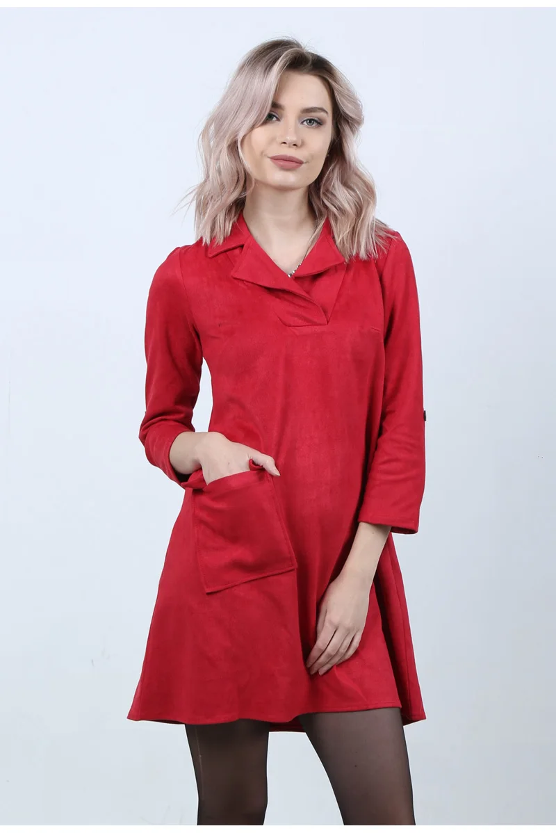 C022XQ-Suede-Lapel-A-line-dress_05