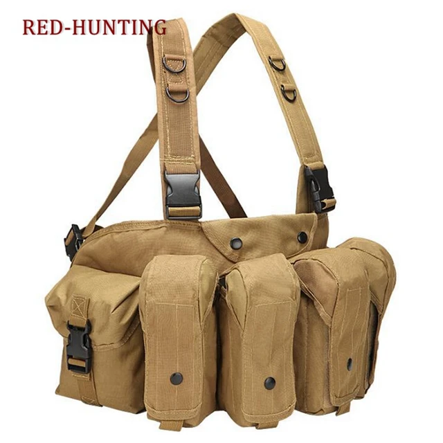 Outdoor Hunting Vest Tactical Chest Rig Pouch Magazine Holder Bag Outdoor Hunting Vest Tactical Chest Rig Pouch Magazine Holder Bag Modular Military With Ak 47