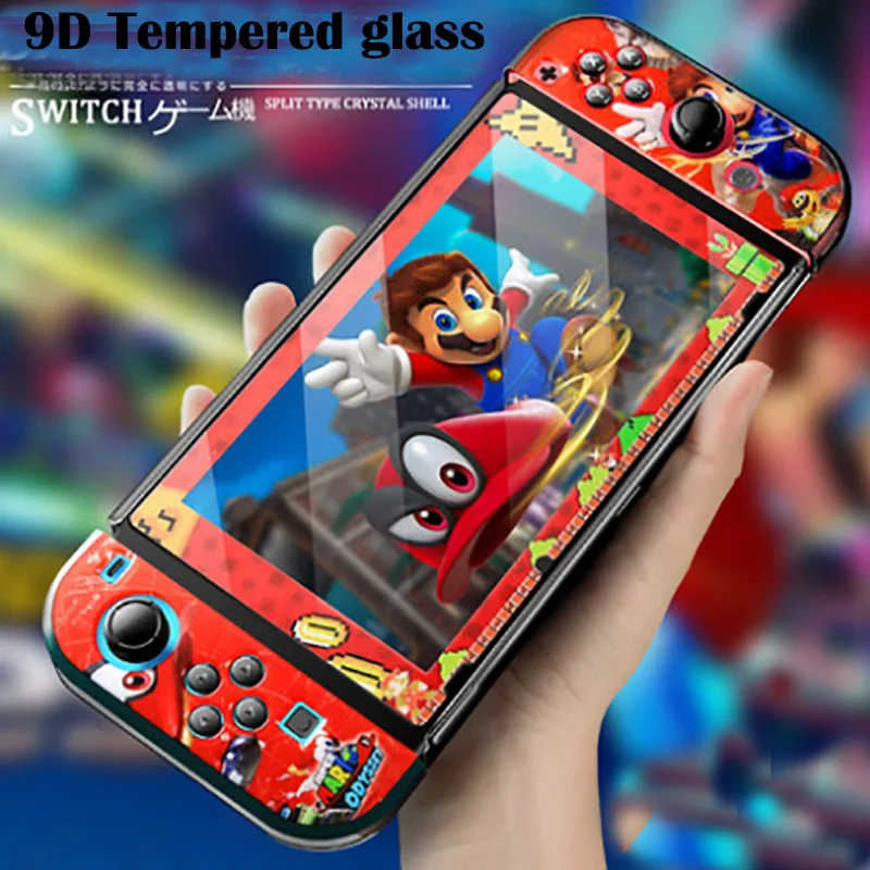 9H SuperMario Tempered Film Glass Screen Protector Eye Protection For Nintend Switch Screen Protector Nintend Switch Accessories