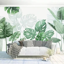 Beibehang модные стерео papel де parede 3d обои китайский банановый лист растений тропический лес украшения фон