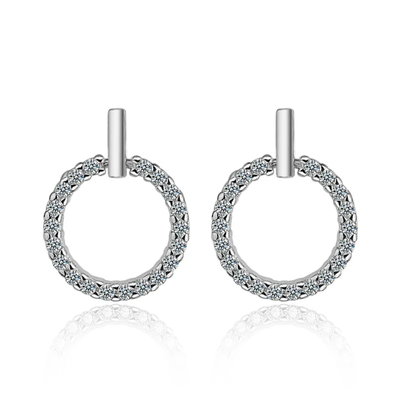 cubic zirconia stud earrings  (2)