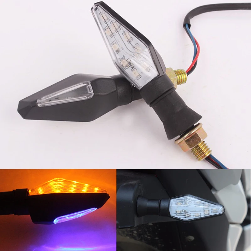 

Universal Motorcycle 12 LED Turn Signal Light For Yamaha YZF R1 R6 FZ-1 FJR1300 FZ6 FZ8 FZ1 Suzuki GSXR 600 750 1000 Kawasaki