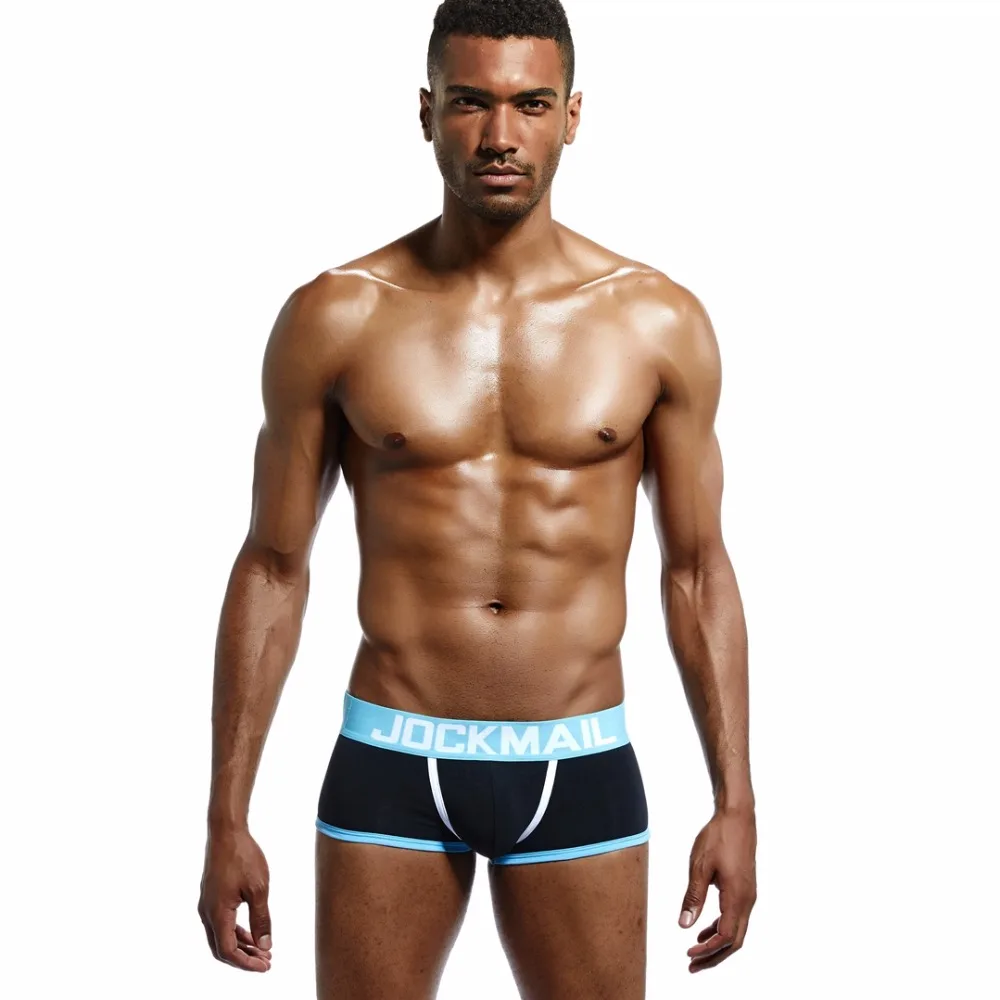 best mens underwear JOCKMAIL Brand Men Underwear Boxer shorts Backless Buttocks Cotton Sexy open back Gay Men Underwear JockStrap cuecas Gay panties mens boxers with pouch