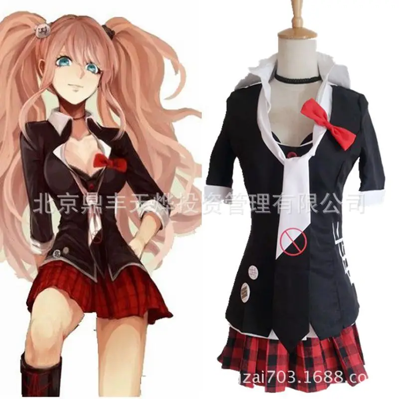 Danganronpa cosplay Dangan Ronpa Junko Enoshima embolicininushio Kimuchi символ знак триггер счастливый хаос Косплей Костюм