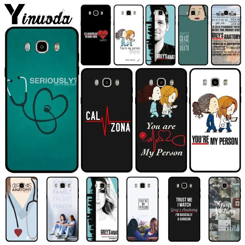Yinuoda You're My Person Greys анатомический мягкий силиконовый черный чехол для телефона