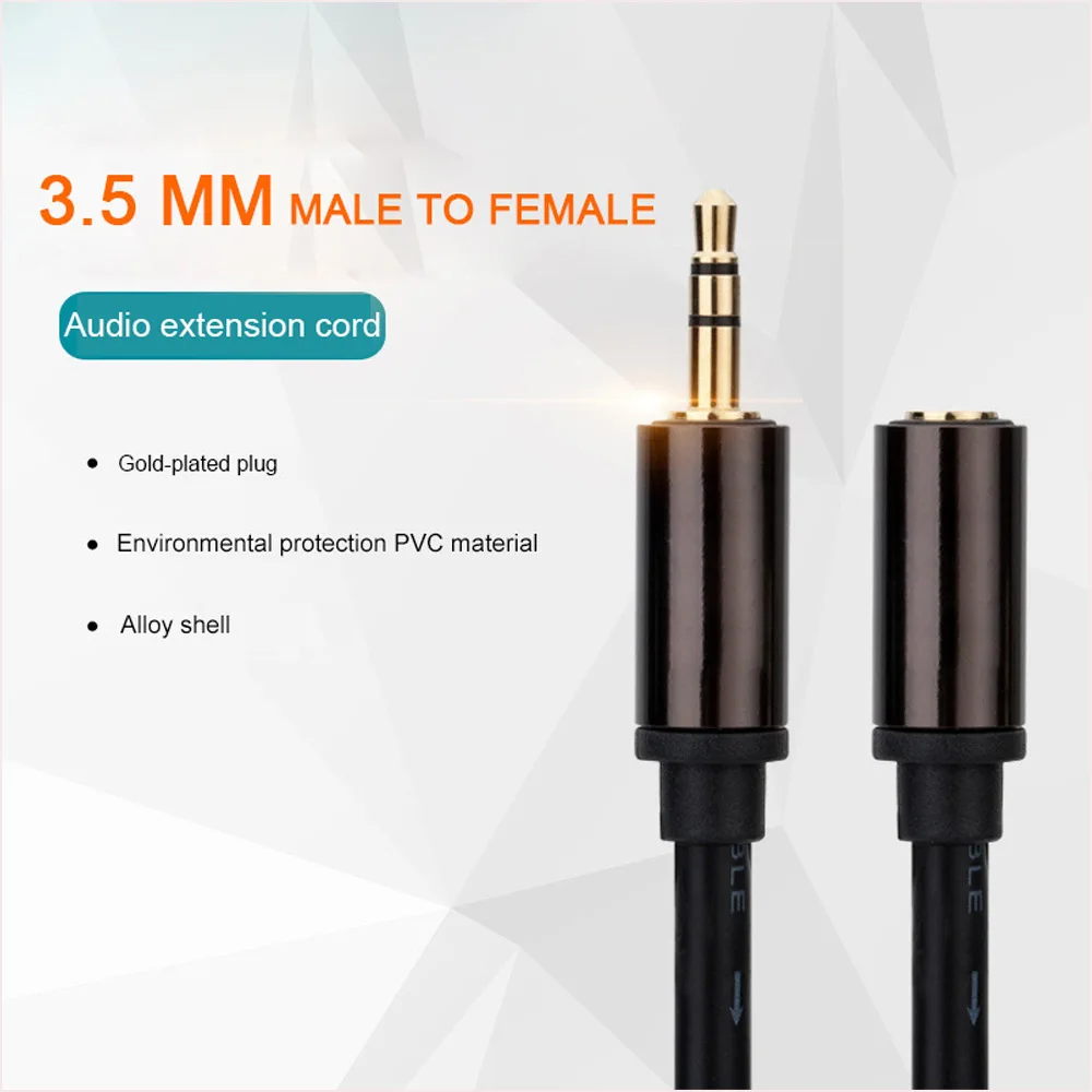 10M/5M/3M aux for iphone7 Cable Male to Female Universal Plated Lossless sound quality Auxiliary