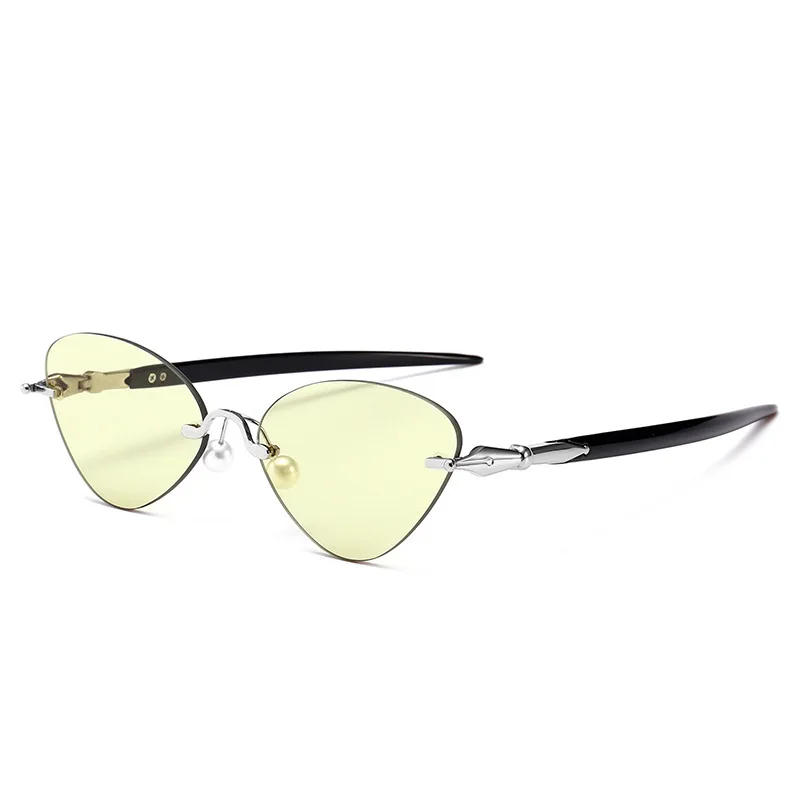 Классические солнцезащитные очки в оправе глаз для женщин; брендовая дизайнерская обувь для защиты от солнца; очки ручки с зеркалом - Цвет линз: 4