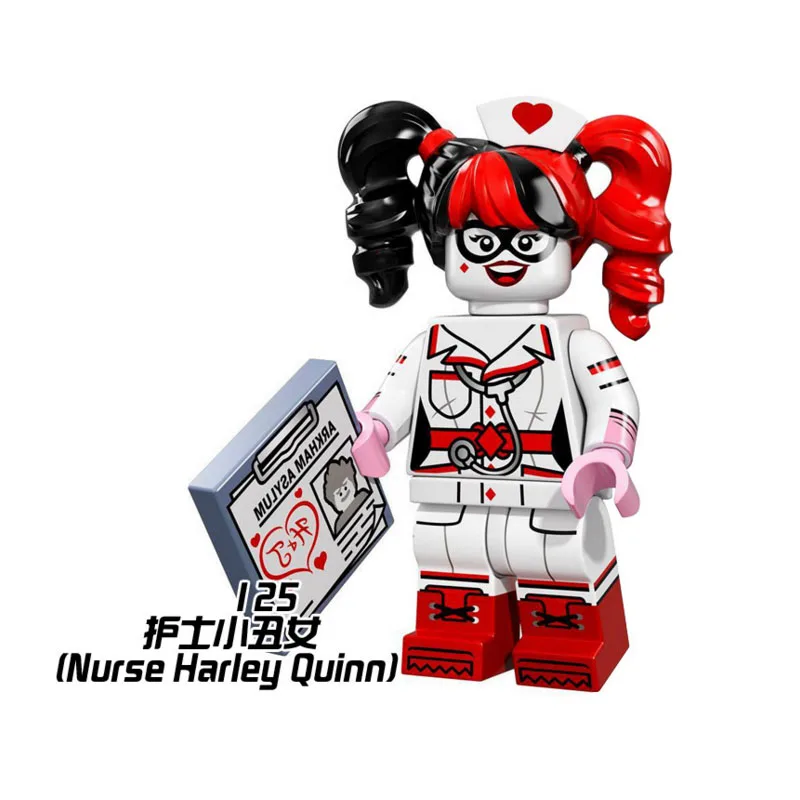 

Single Sale Super Heroes Star Wars 125 Nurse Harley Quinn Building Blocks Figure Bricks Toys kids gift Compatible Legoed Ninjaed