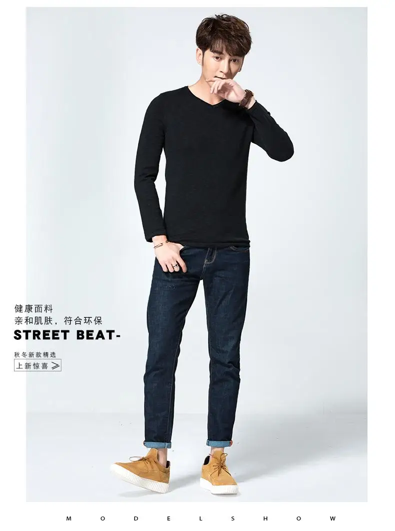  2018 Spring Winter Pullover Men Knitted Sweater Slim Fit Male Plus Size High Quality Fashion Brand Men Sweater (1)
