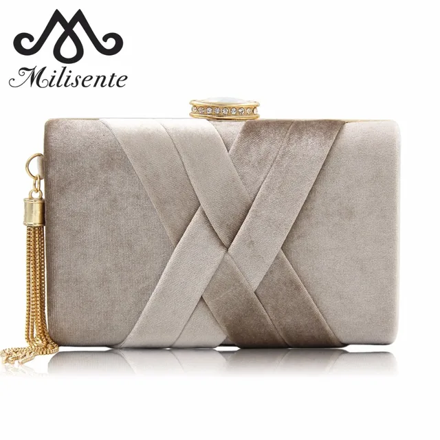 Milisente 2018 New Arrival Women Clutch Bags Top Quality Suede Milisente 2018 New Arrival Women Clutch Bags Top Quality Suede Clutches Purses Las Tassels Evening Bag