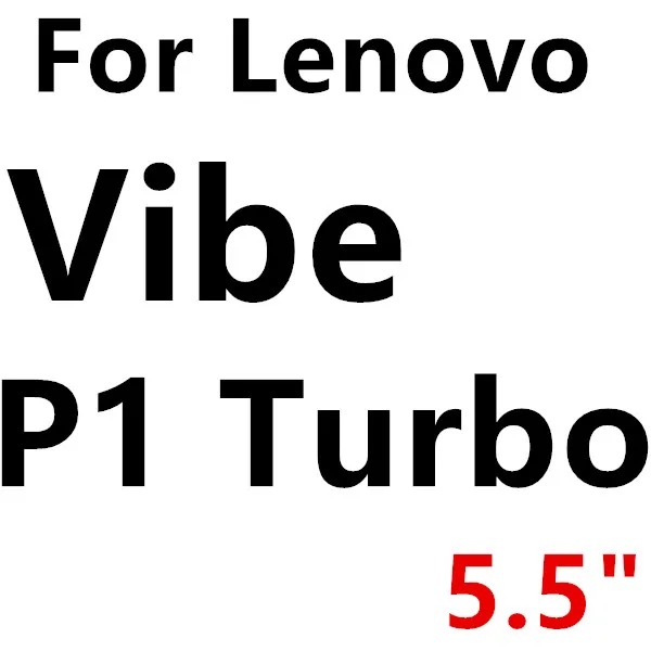 Закаленное стекло для защиты экрана для lenovo Vibe A Plus A1010 C A2020 A C2 K5 K6 power K4 Note Plus P2 P1 A7700 GLAS Sklo Cover - Цвет: Vibe P1 Turbo