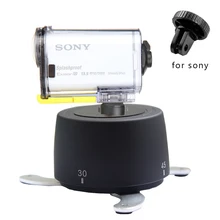 360 Degree 60 Minutes Panning Rotating Tripod Time Lapse Stabilizer Tripod Adapter for Sony Action Camera HDR AS100 AS30 AS20/15