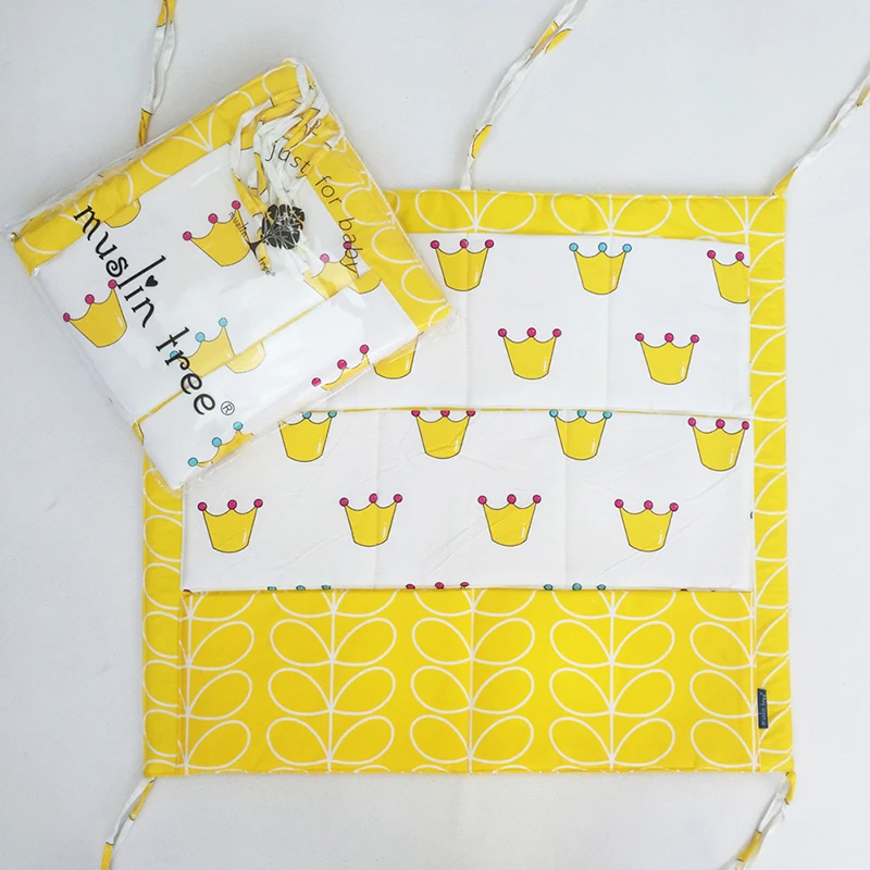 

Muslin Tree Bed Hanging Storage Bag Baby Cot Bed Brand Baby Cotton Crib Organizer 60*50cm Toy Diaper Pocket for Crib Bedding Set