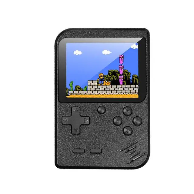 Ретро портативная мини портативная игровая консоль 8-Bit 2,8 дюймов цветной ЖК-экран встроенные 400 игры детские видеоигры игровая консоль - Цвет: black