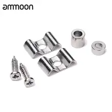 1 пара металлическая струнная направляющая фиксатор для электрогитары Замена баса части серебряные аксессуары для гитары