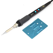 Цифровой ЖК-дисплей Электрический паяльная станция Температура Регулируемый 220 В паяльник VS GS90D 908D 936d