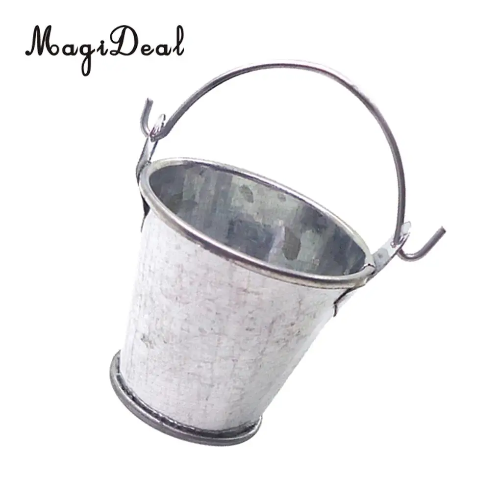 1/12 Dollhouse Miniature Bucket of Ice Set for Dolls Room Living Room Kitchen Garden Ornament Kit Collectibles Children Toy