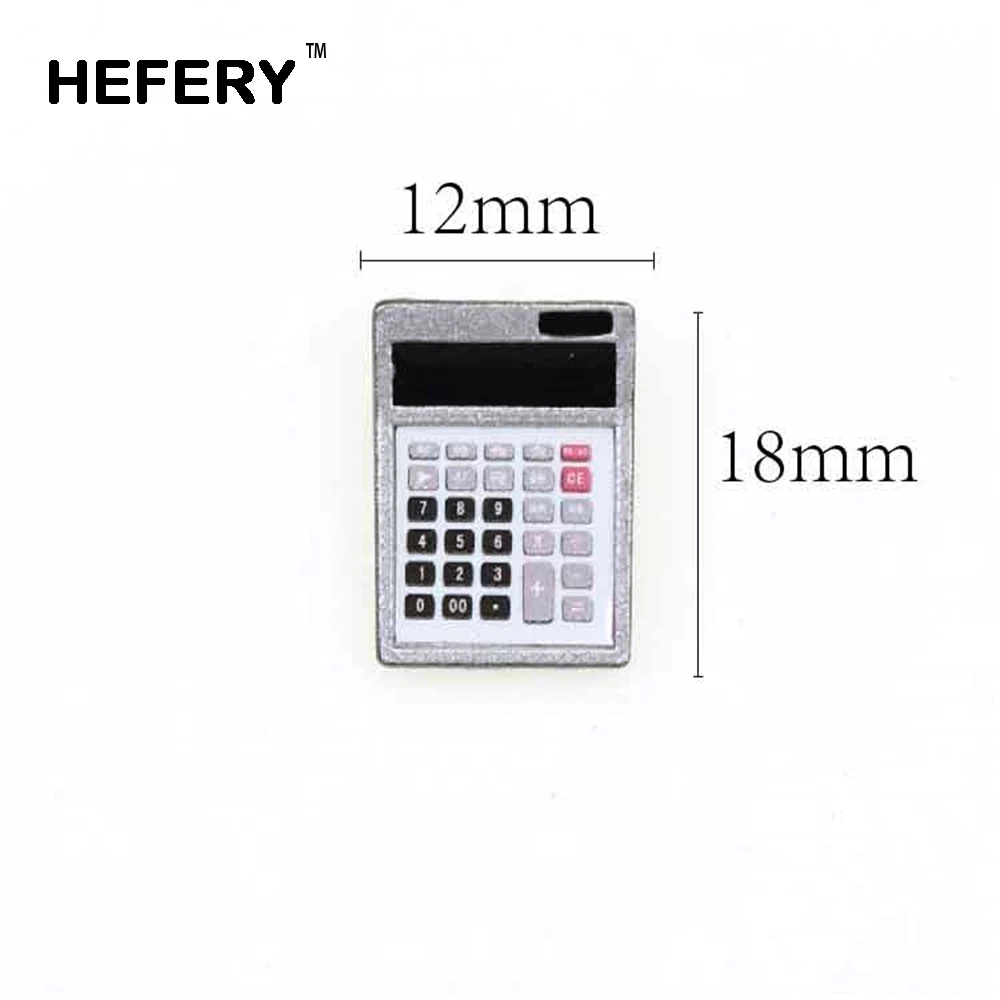 1/12 Dollhouse Miniature Accessories Mini Metal Electronic Calculator